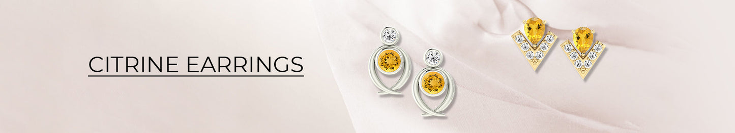 Yellow Citrine Delicate Earrings