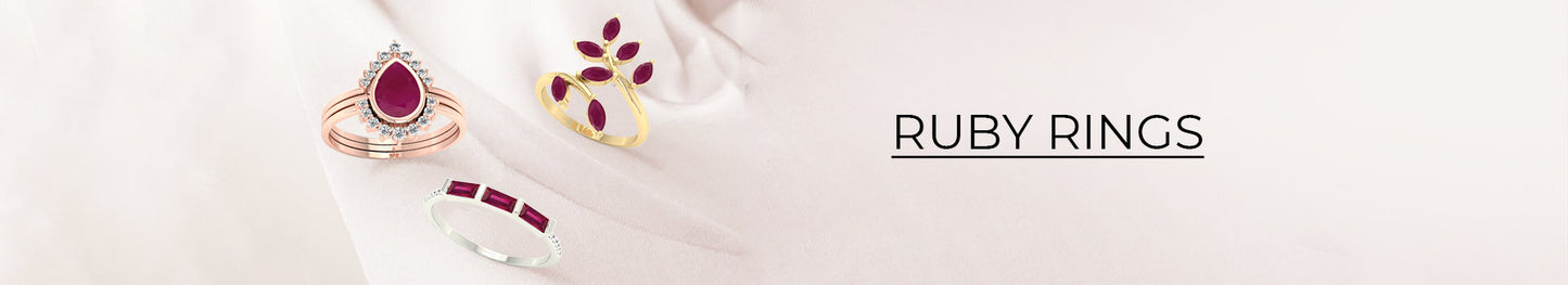 Stunning Real Ruby Rings