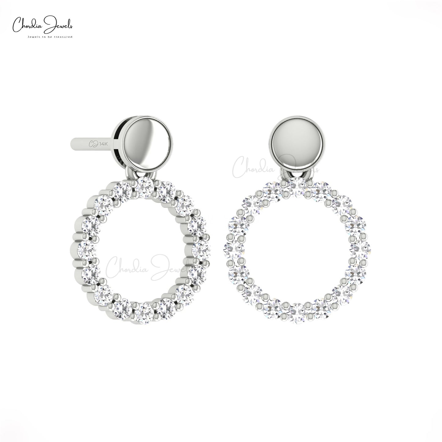 Women diamond earrings