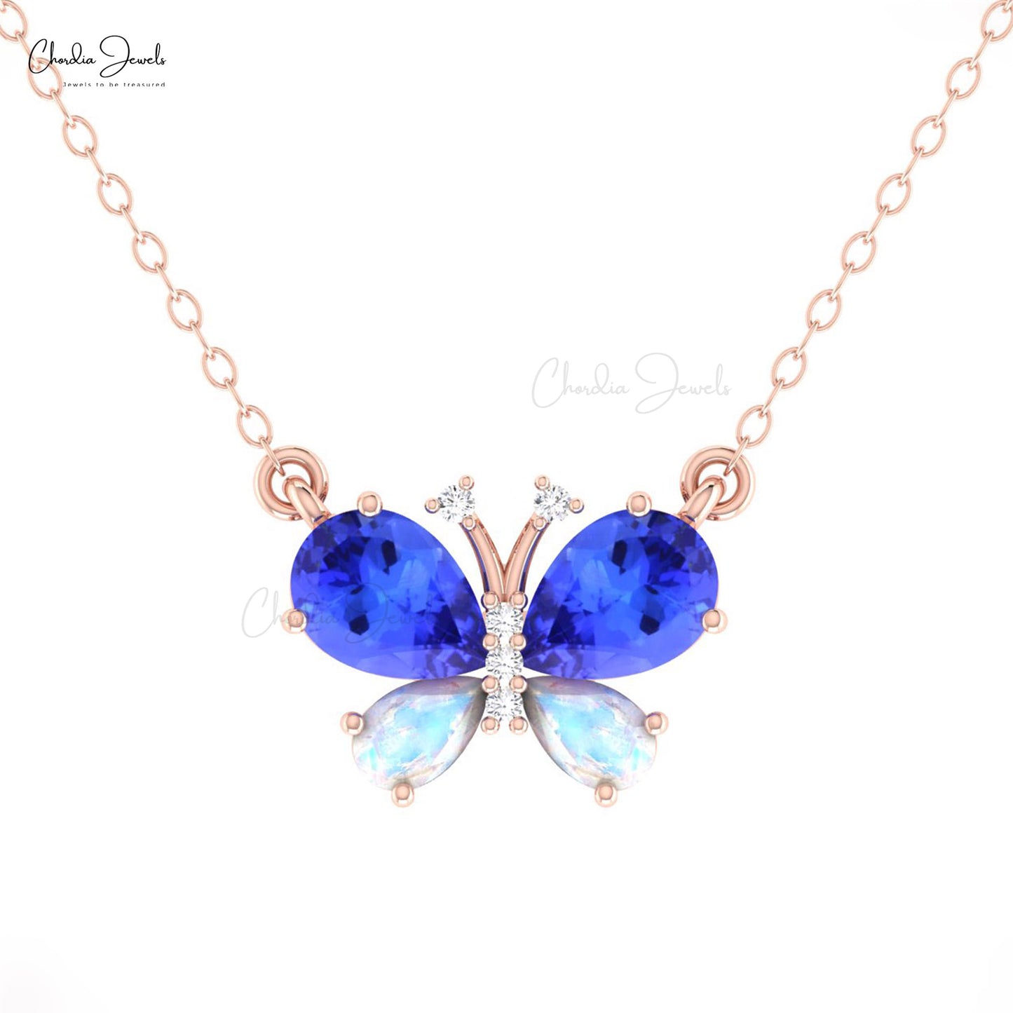 Buy Moonstone Butterfly Necklace