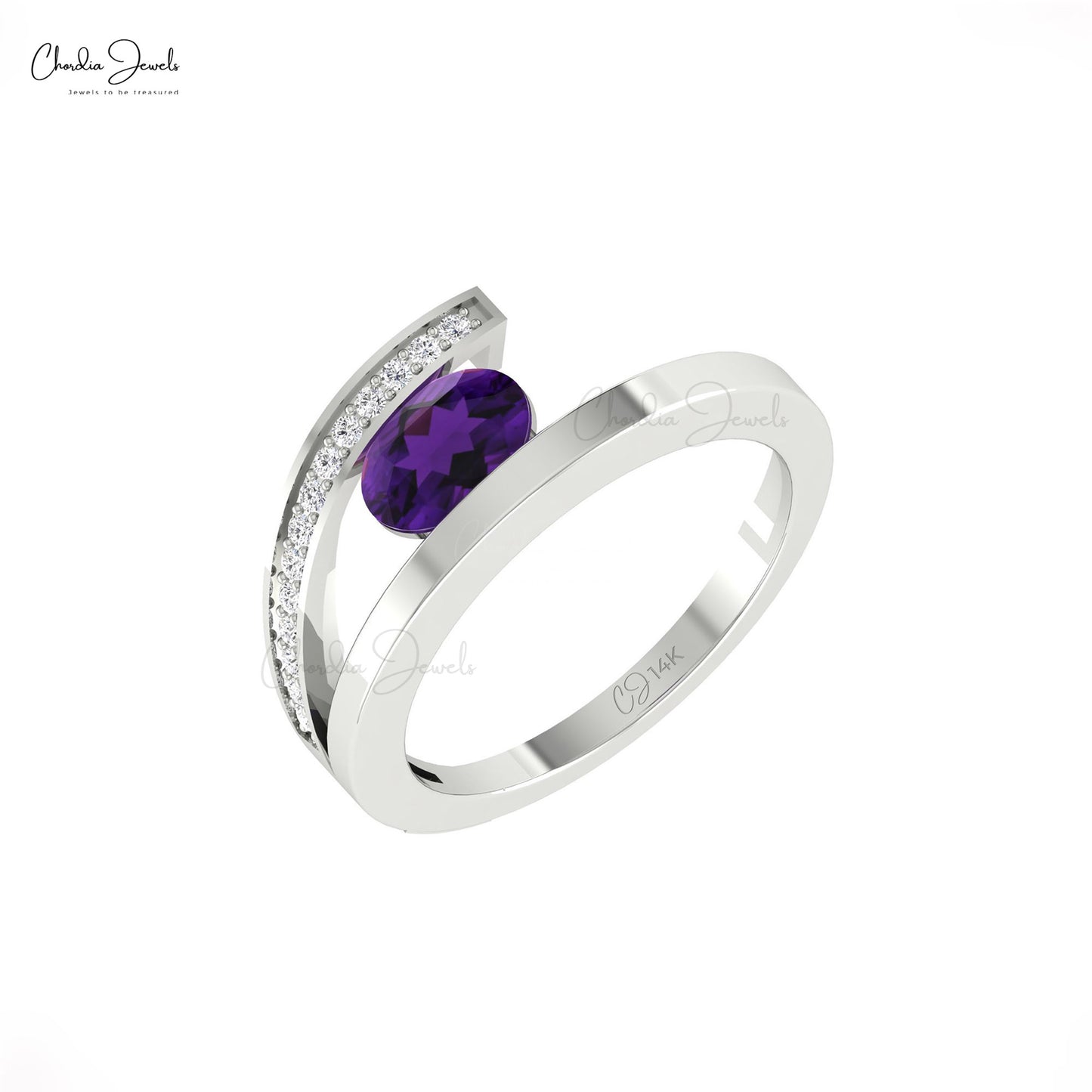 Natural Amethyst Ring