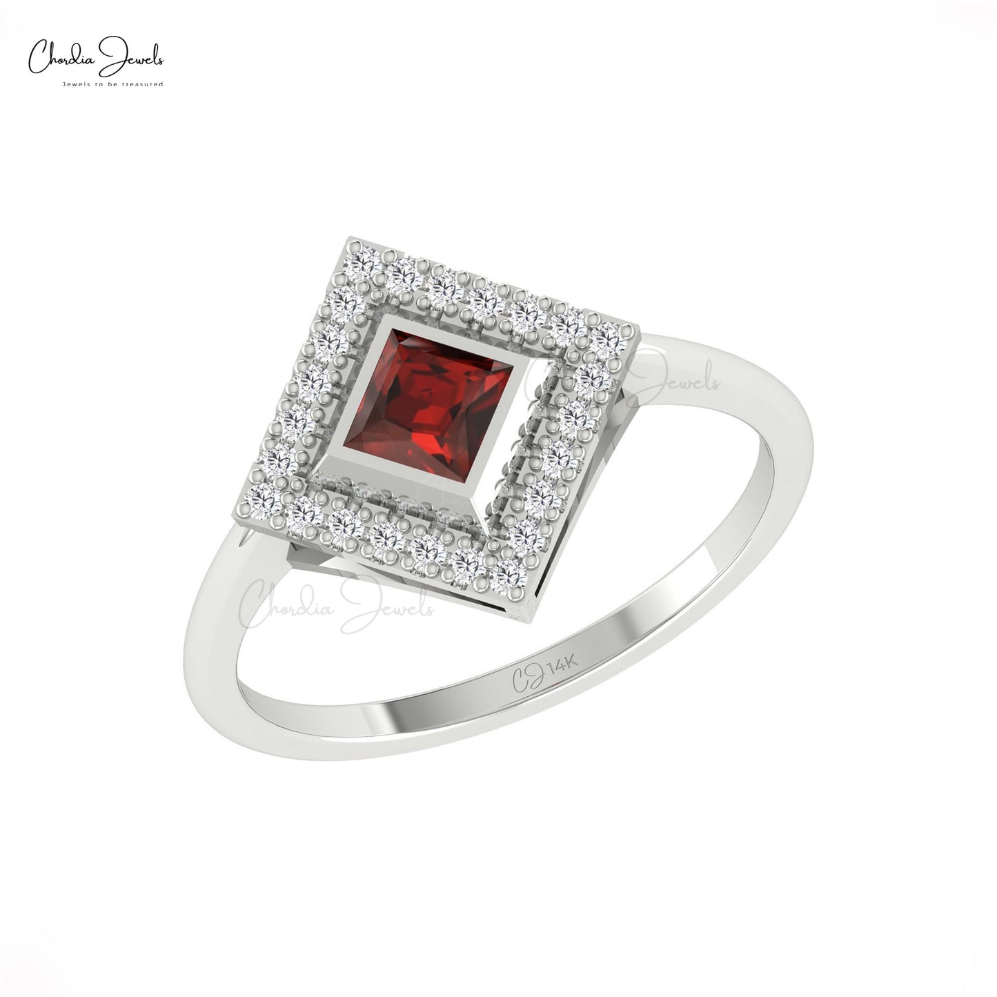 Natural Garnet Ring