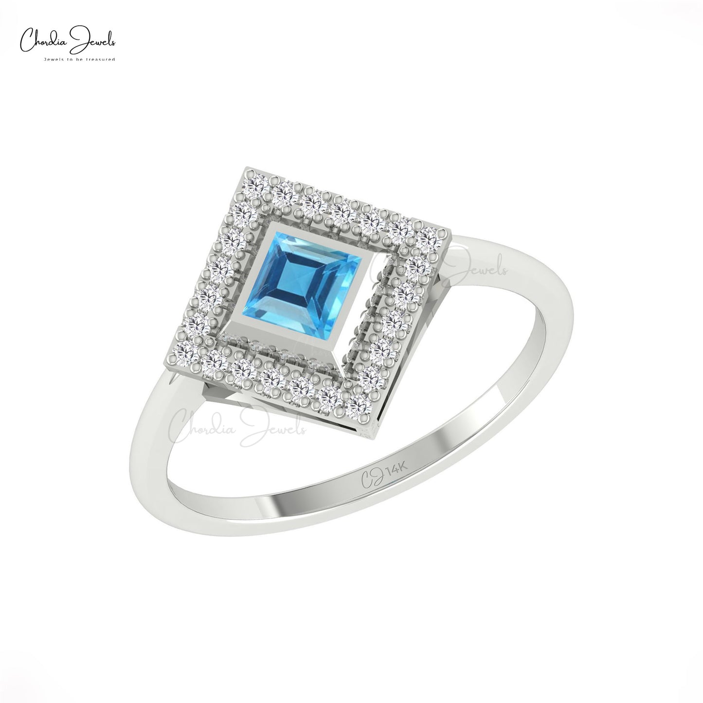 Swiss Blue Topaz Ring