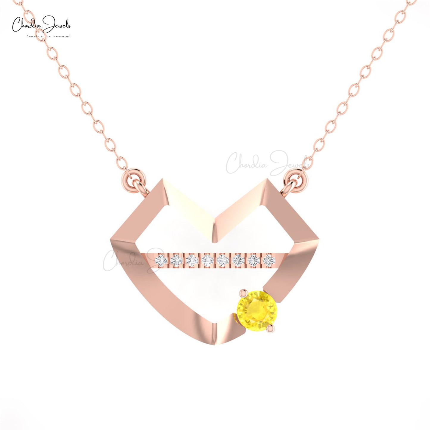 Yellow Sapphire Necklace