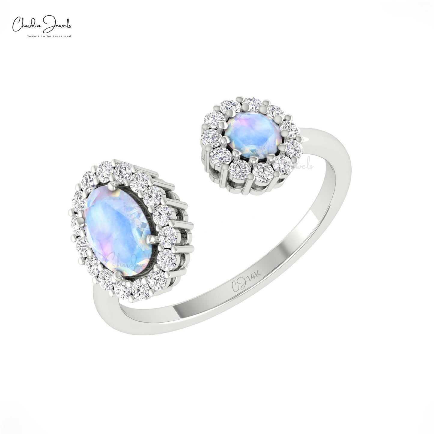 Open Shank Gemstone Ring