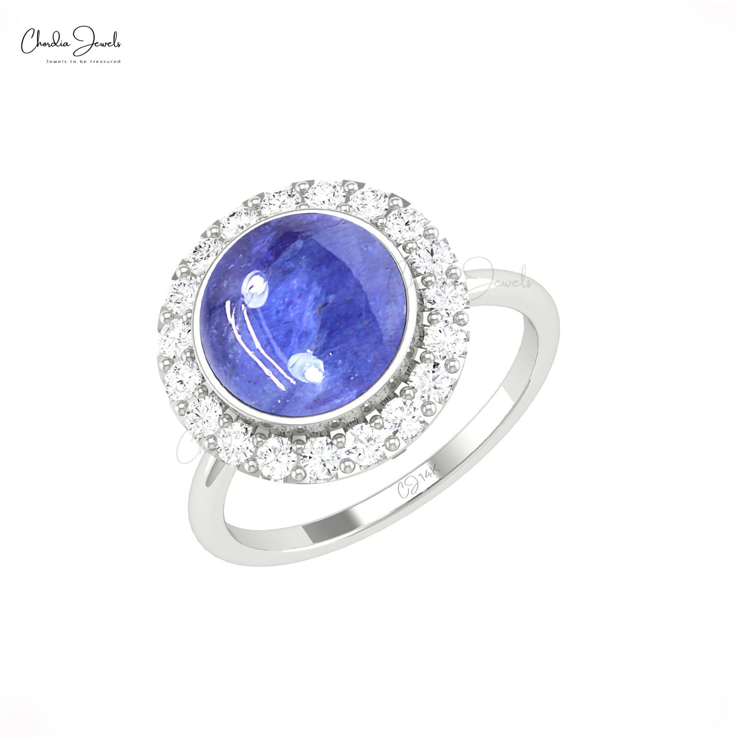 Genuine Tanzanite Wedding Ring