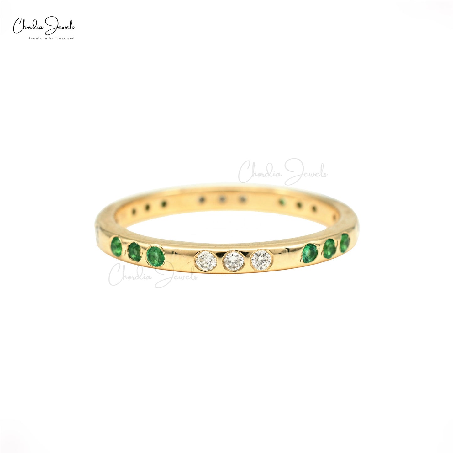 Adorn yourself with our women's emerald ring.