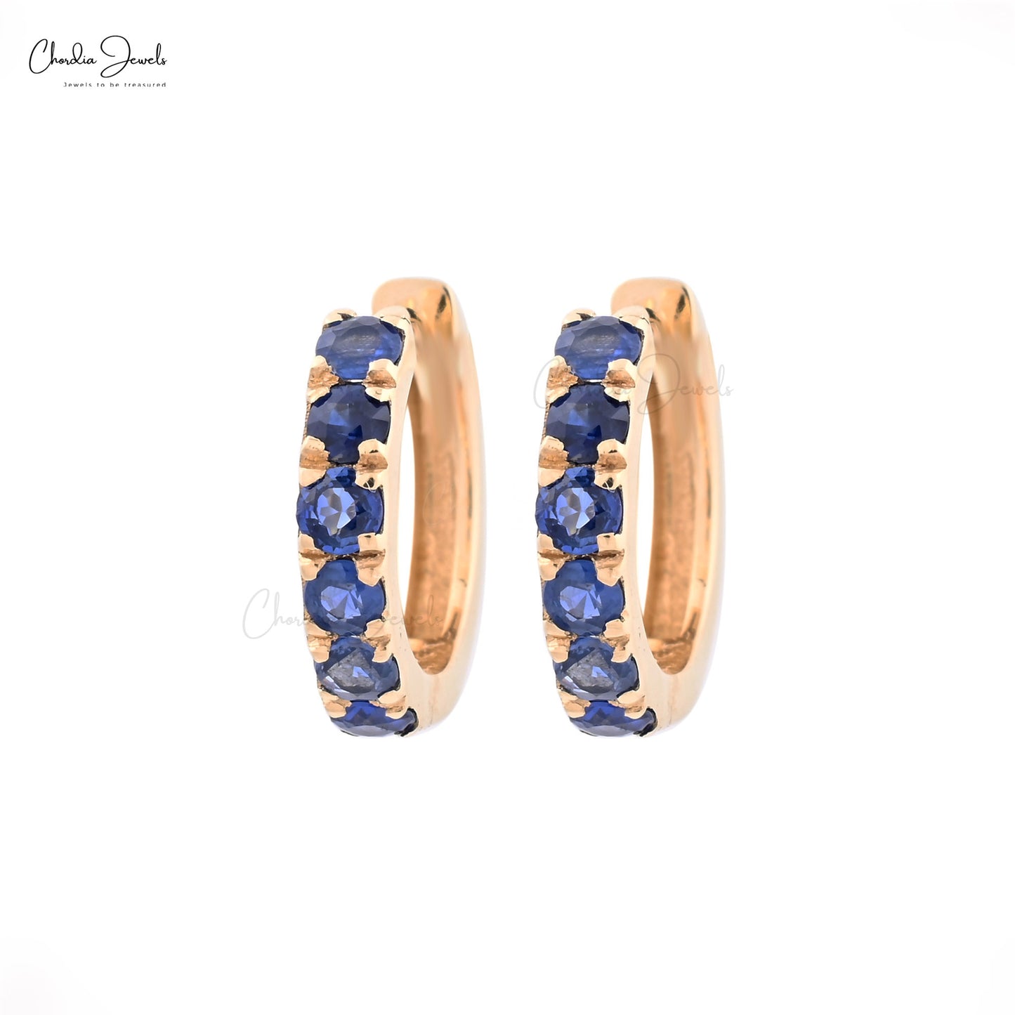 Natural Blue Sapphire Earrings
