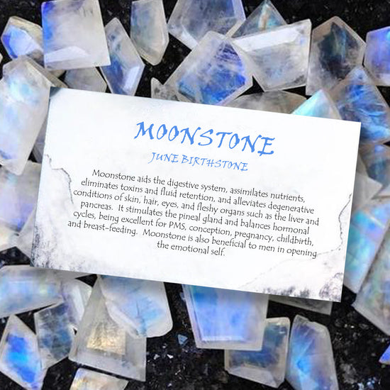 Prong Set Rainbow Moonstone Real 14k Gold 3-Stone Necklace