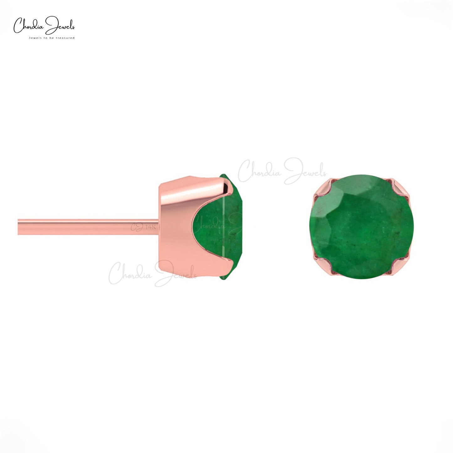 Create unforgettable moments with our emerald solitaire studs