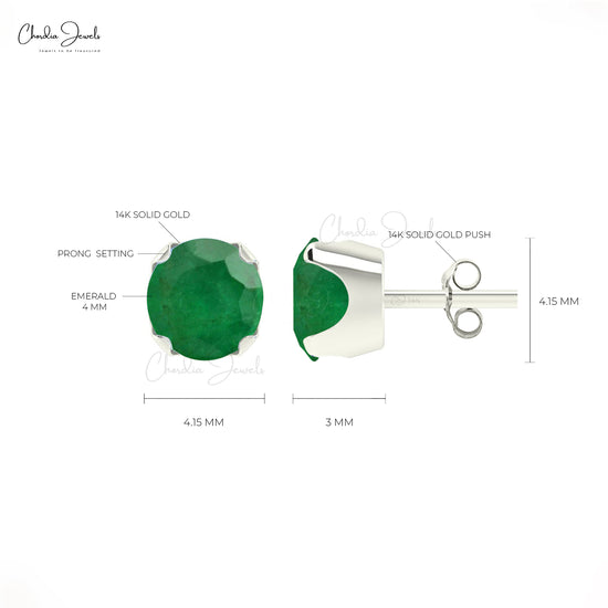 Step into elegance with our Green Emerald Earrings