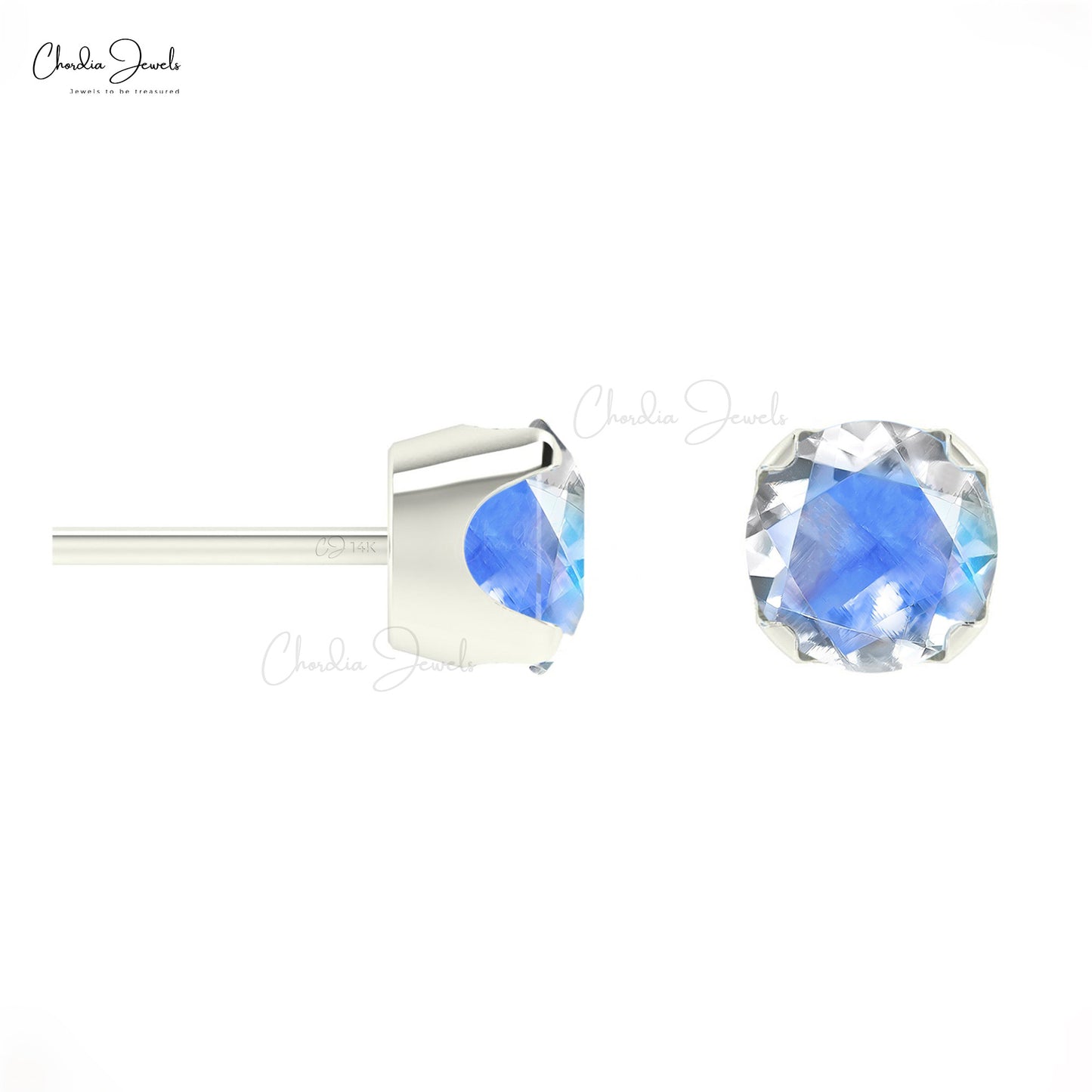 Rainbow Moonstone Earrings