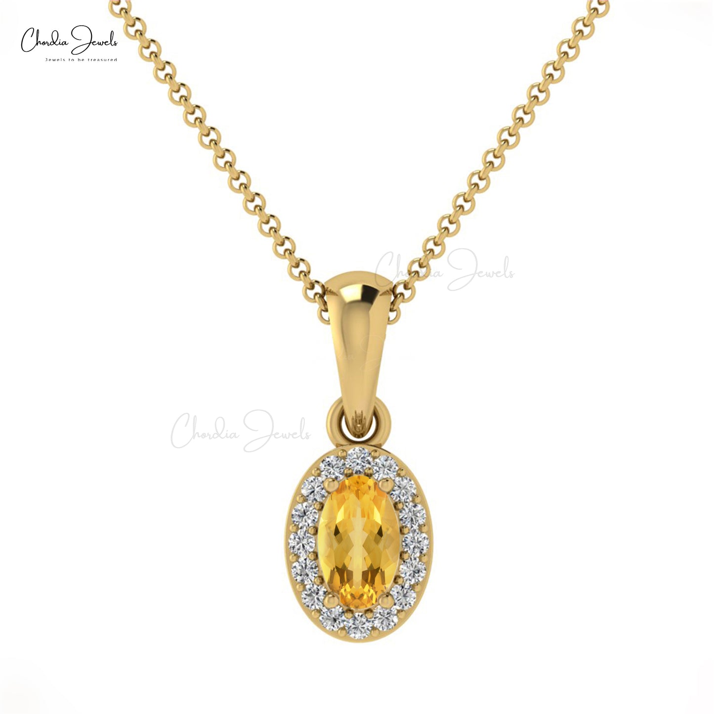 Natural Citrine Pendant