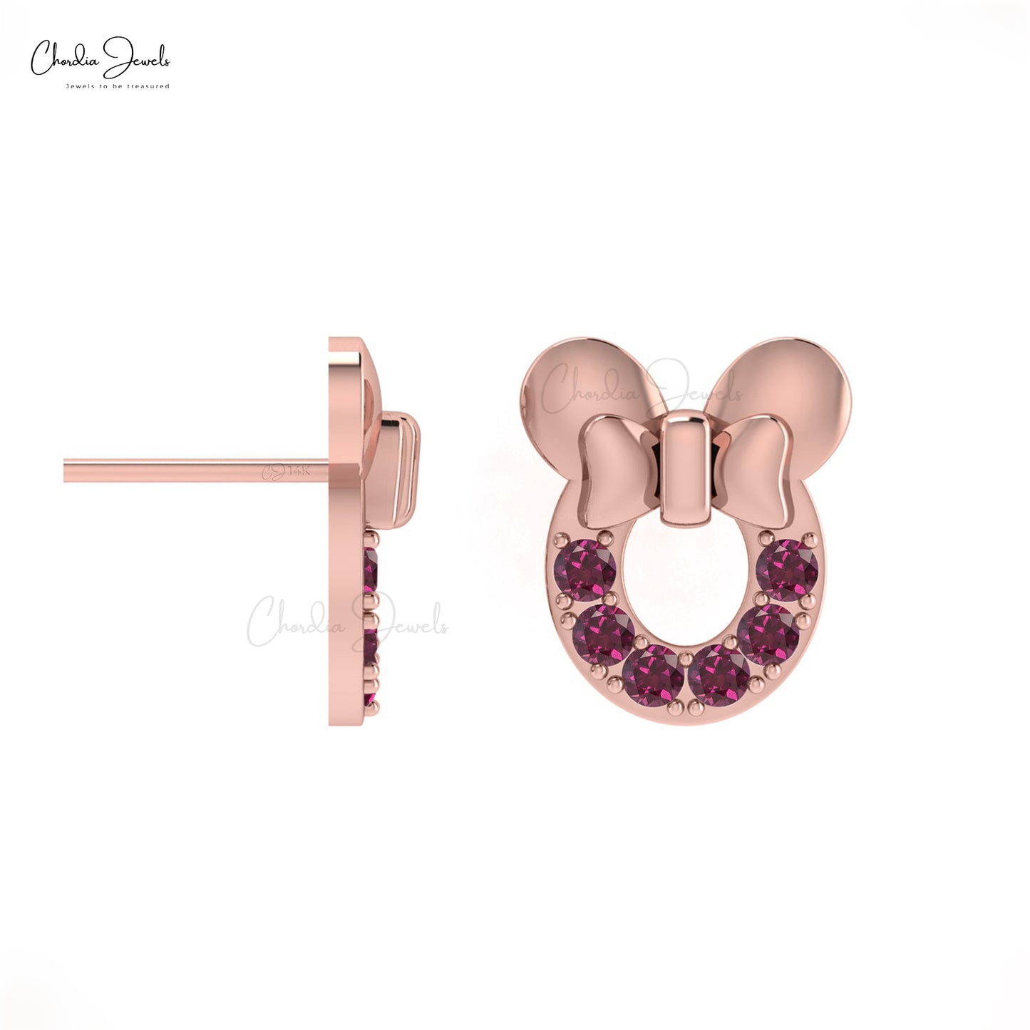 rhodolite garnet earrings