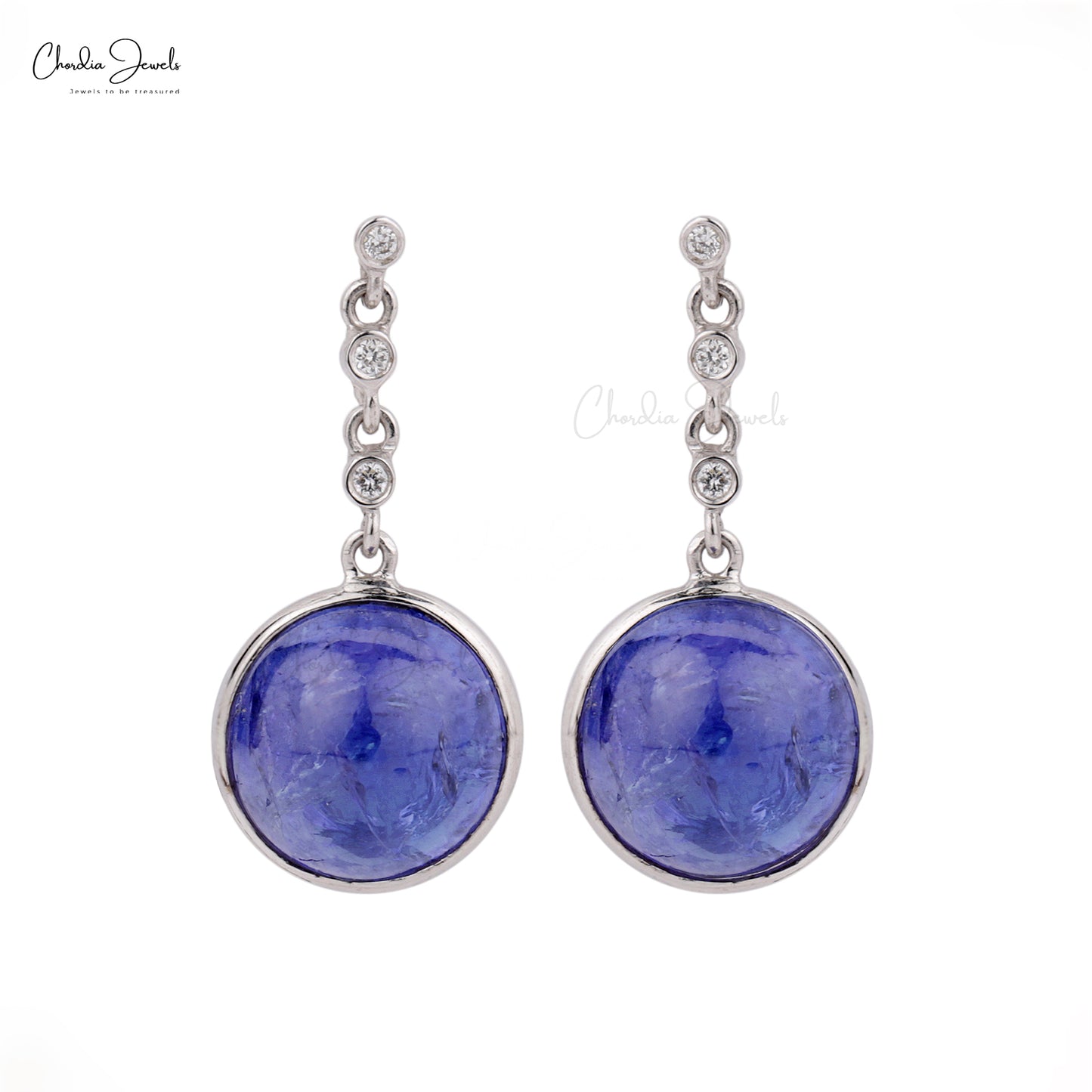 Buy Tanzanite Diamond Earrings