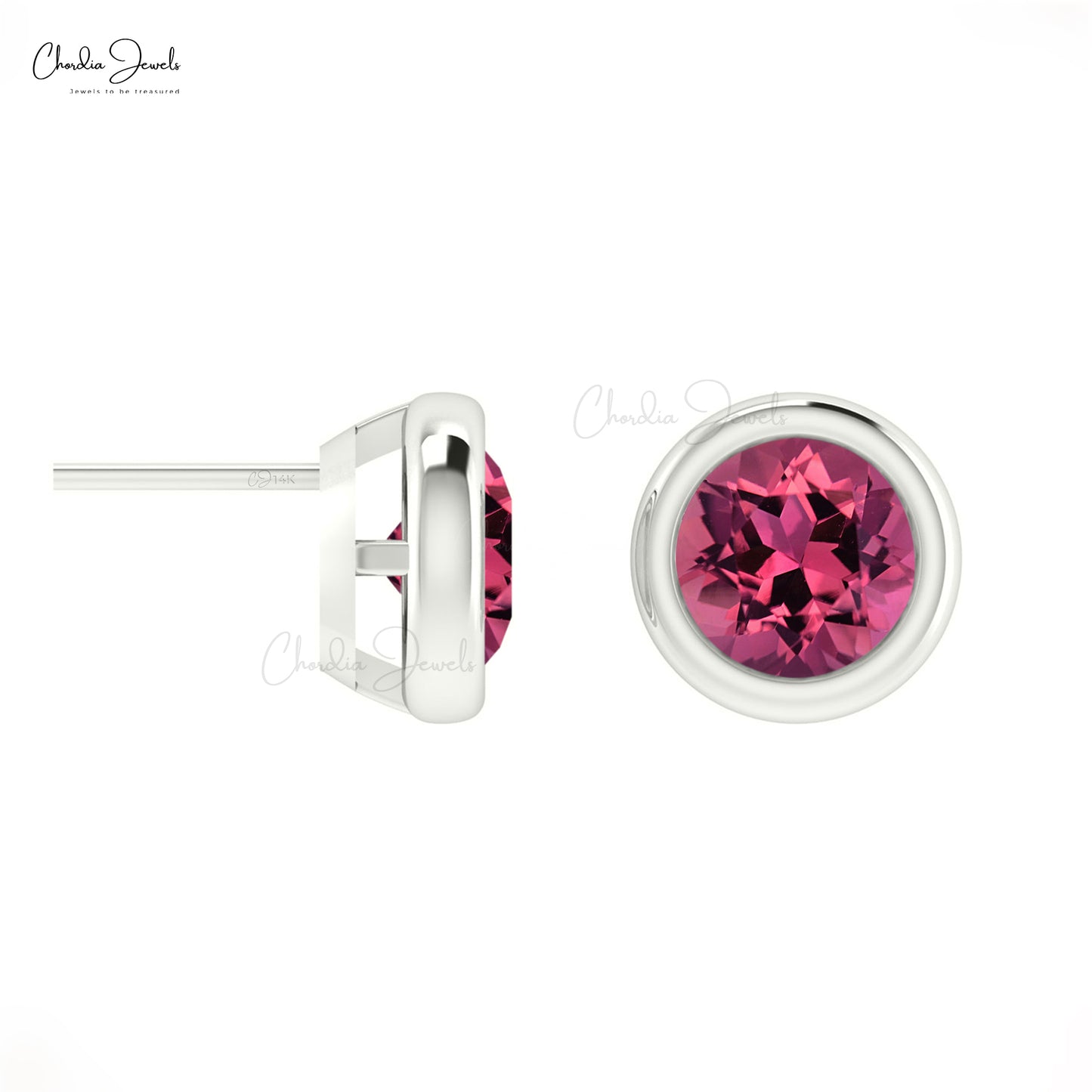 Solitaire Gemstone Studs