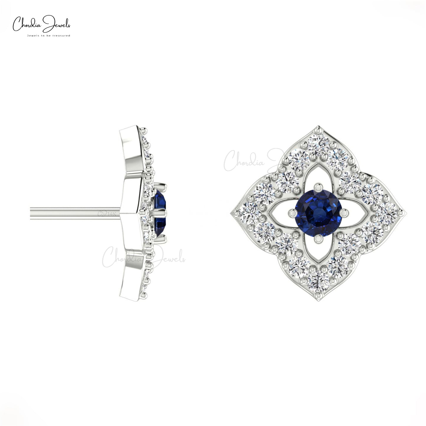 Halo Diamond Studs