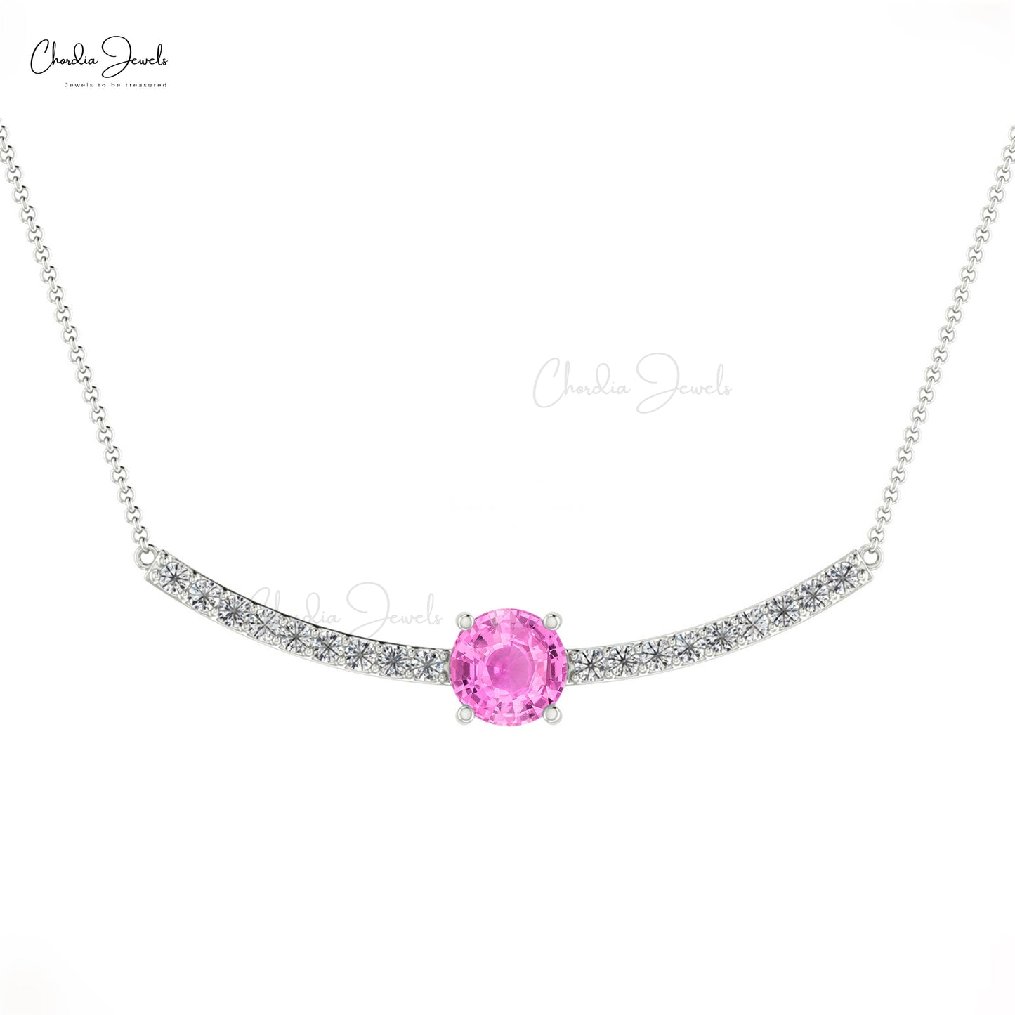 Buy Pink Sapphire Necklace