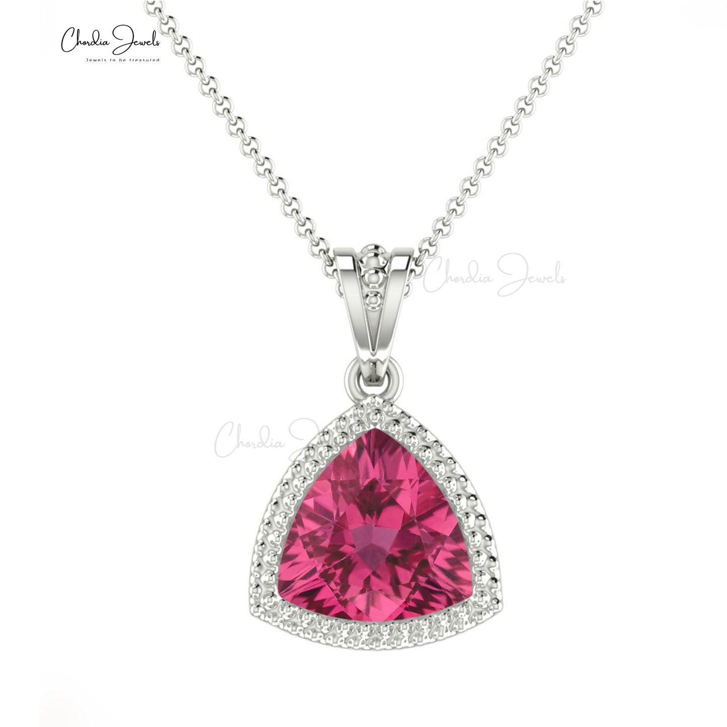 Pink Tourmaline Pendant