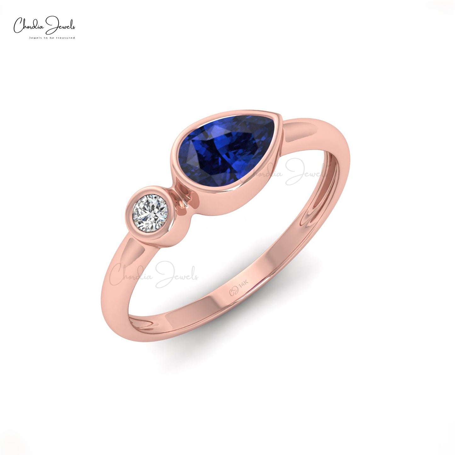 Buy Blue Sapphire Dainty Ring