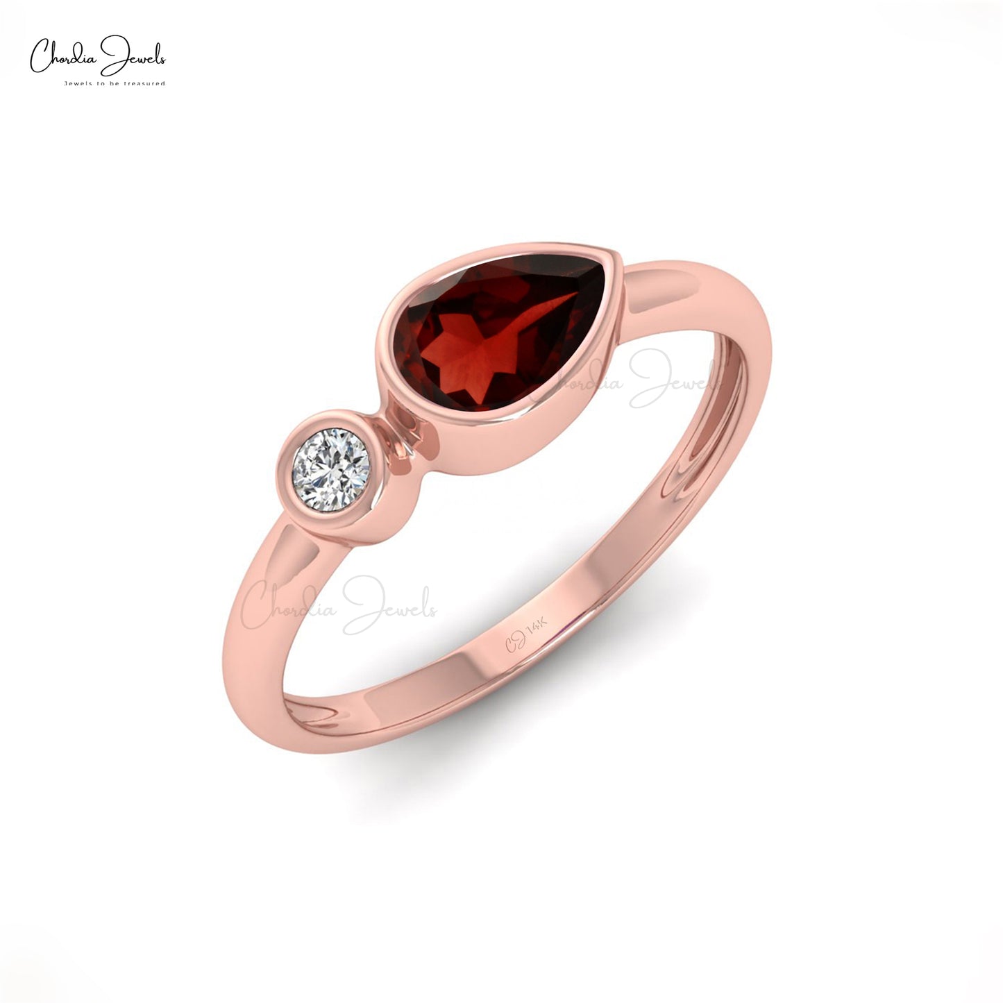 Buy Garnet Dainty Ring