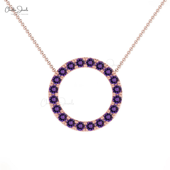 Buy Amethyst Circle Necklace