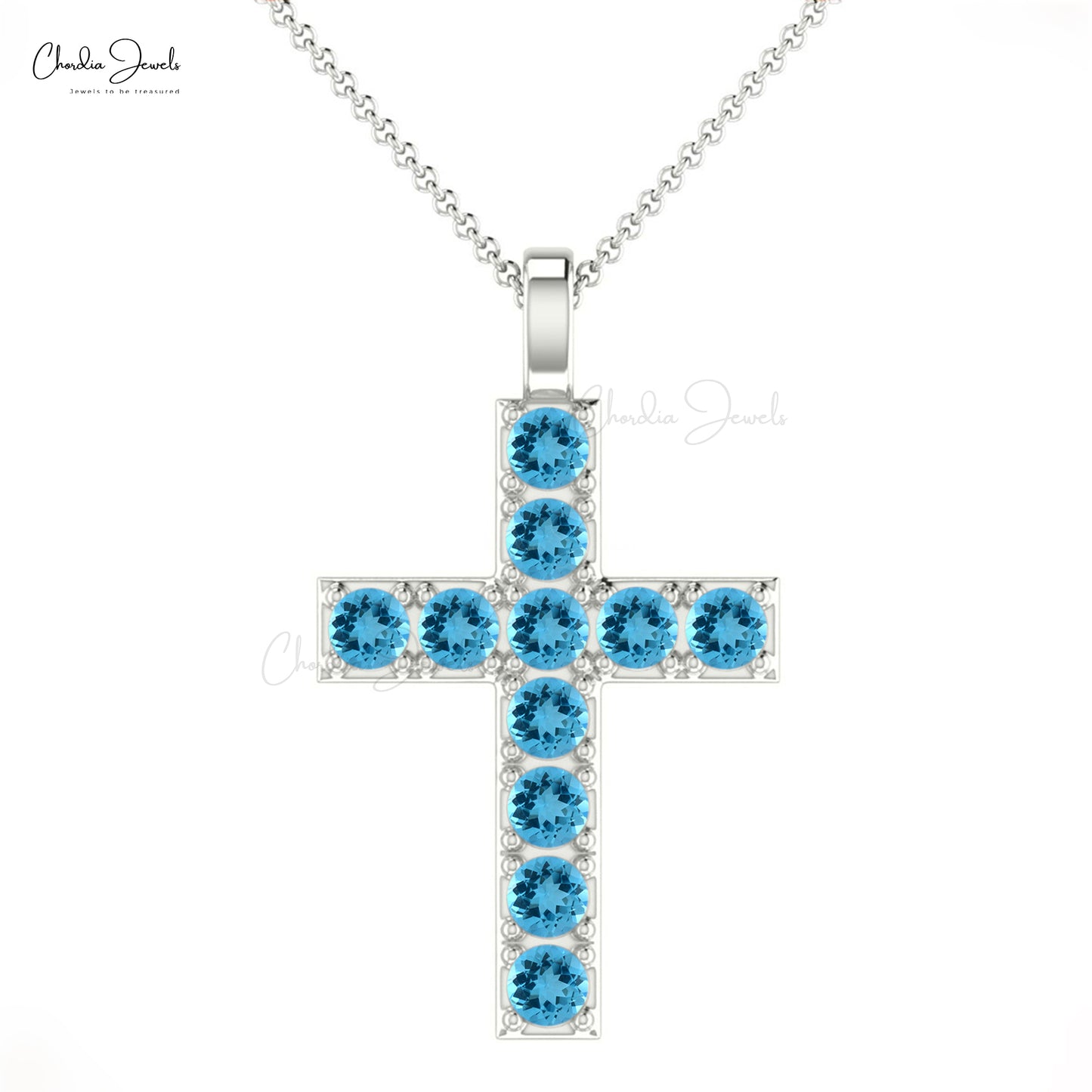 Buy Blue Topaz Religious Pendant