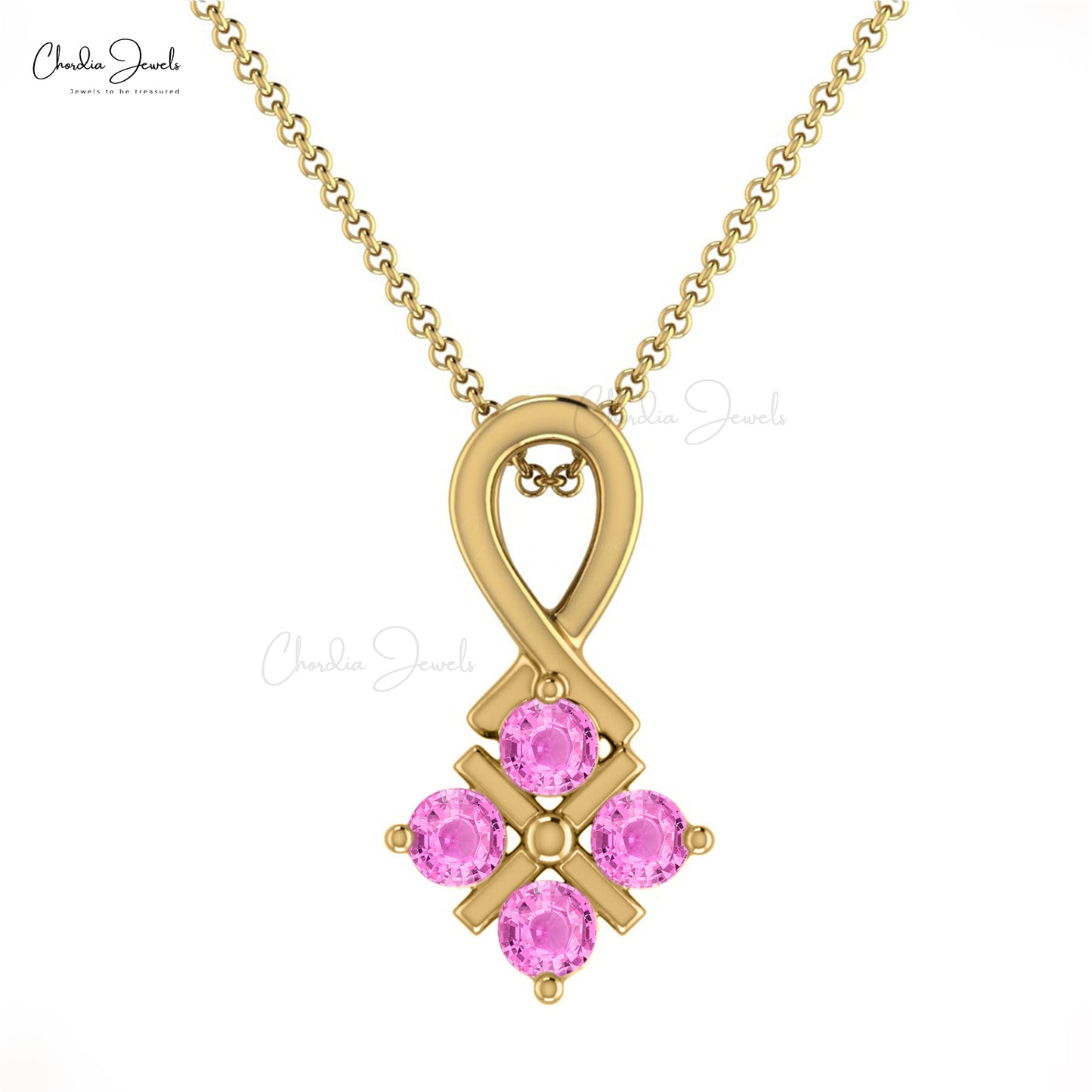 AAA Pink Sapphire Pendant