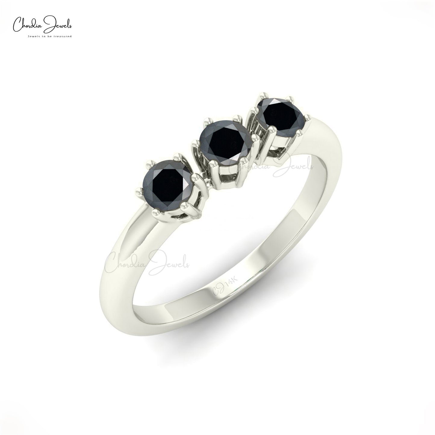 Natural Black diamond Ring