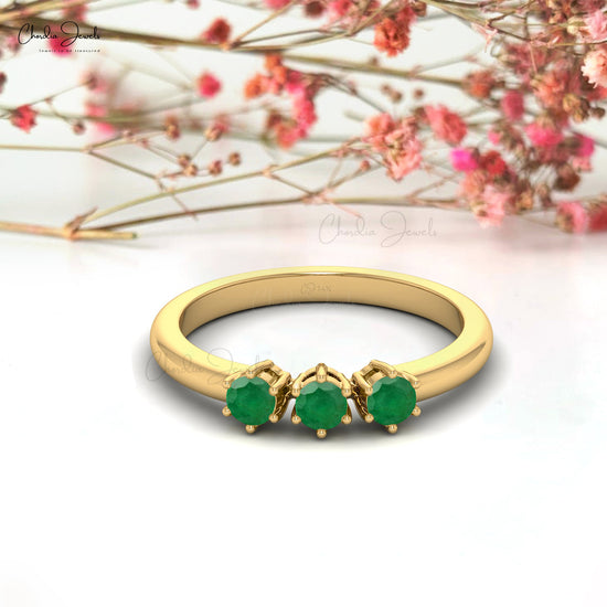 Emerald Dainty Ring