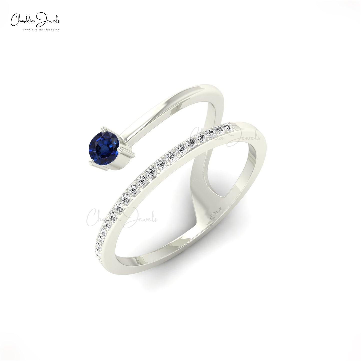 Buy 3mm Blue Sapphire Dainty Ring