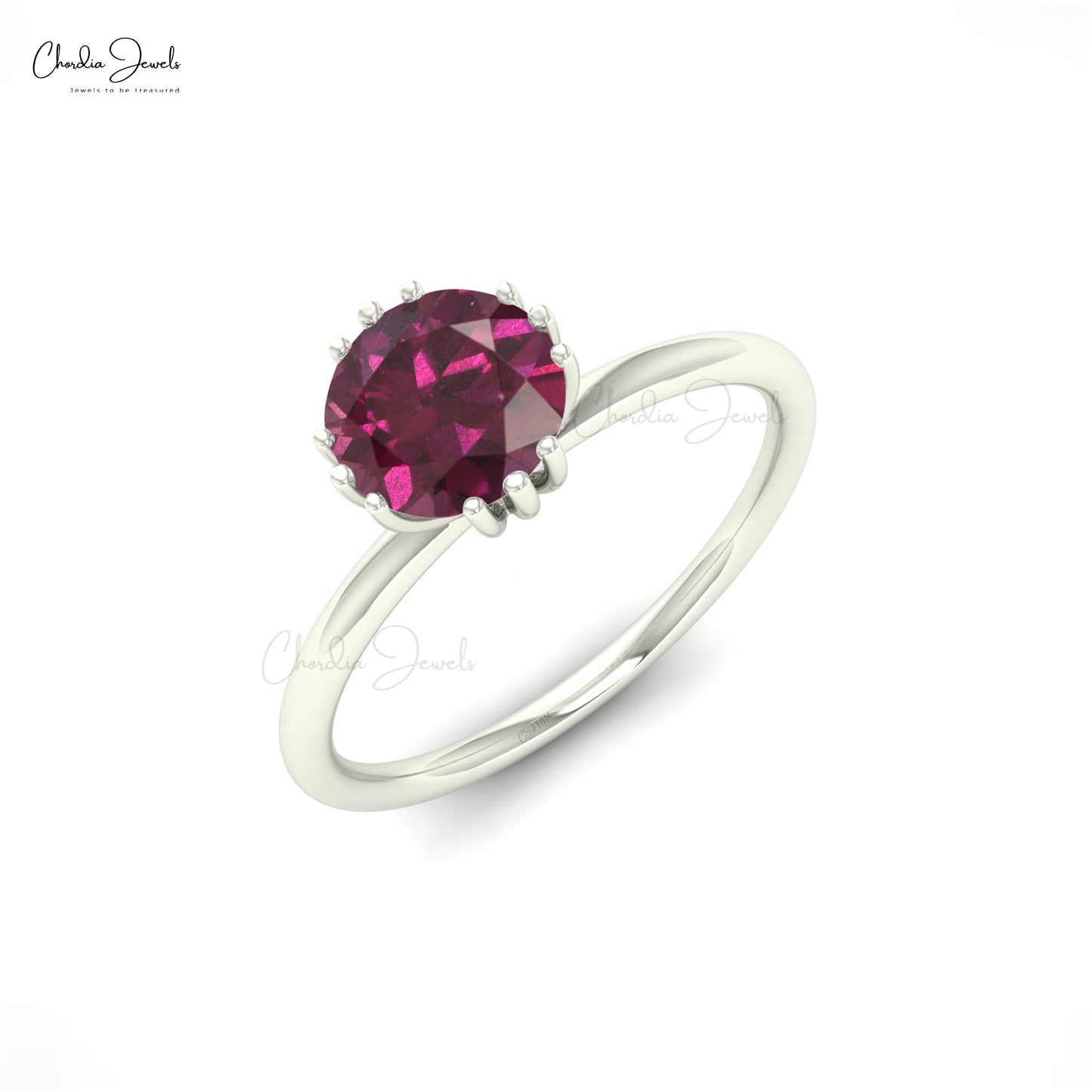 Rhodolite Garnet Ring