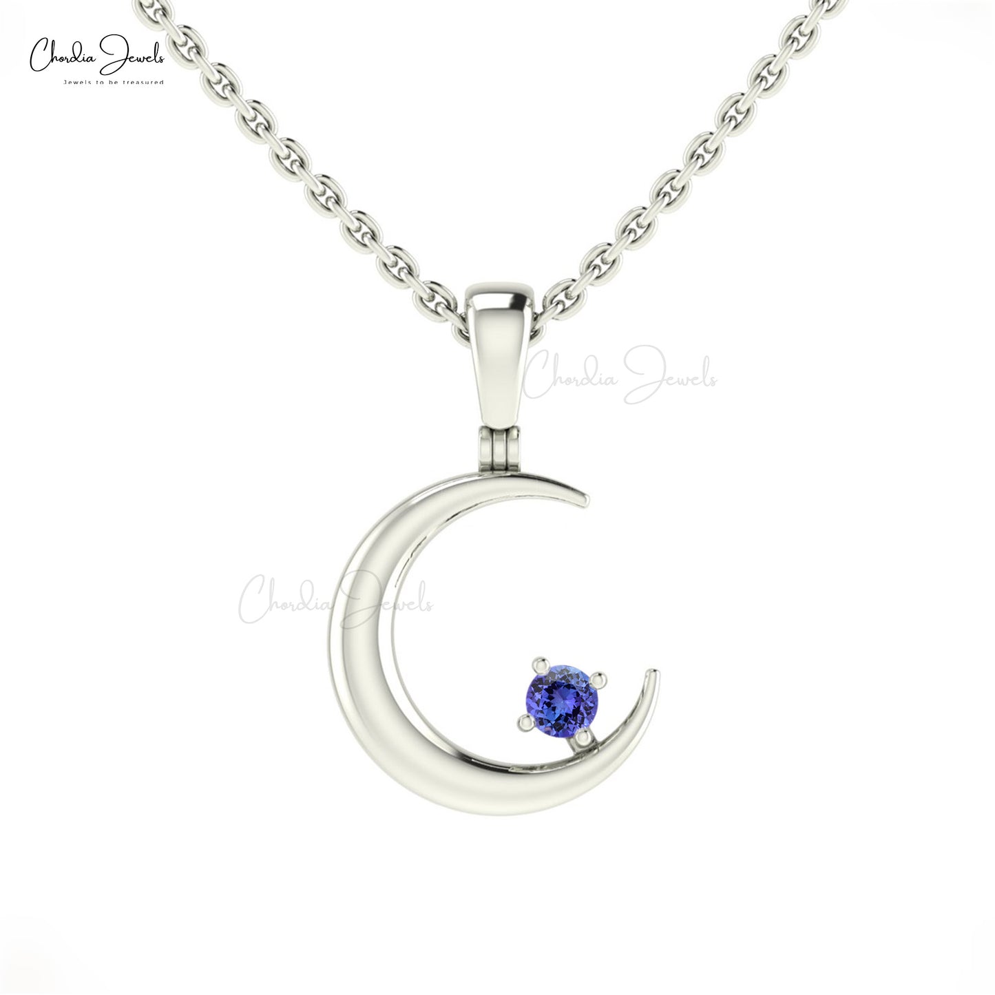Tanzanite Solitaire Pendant
