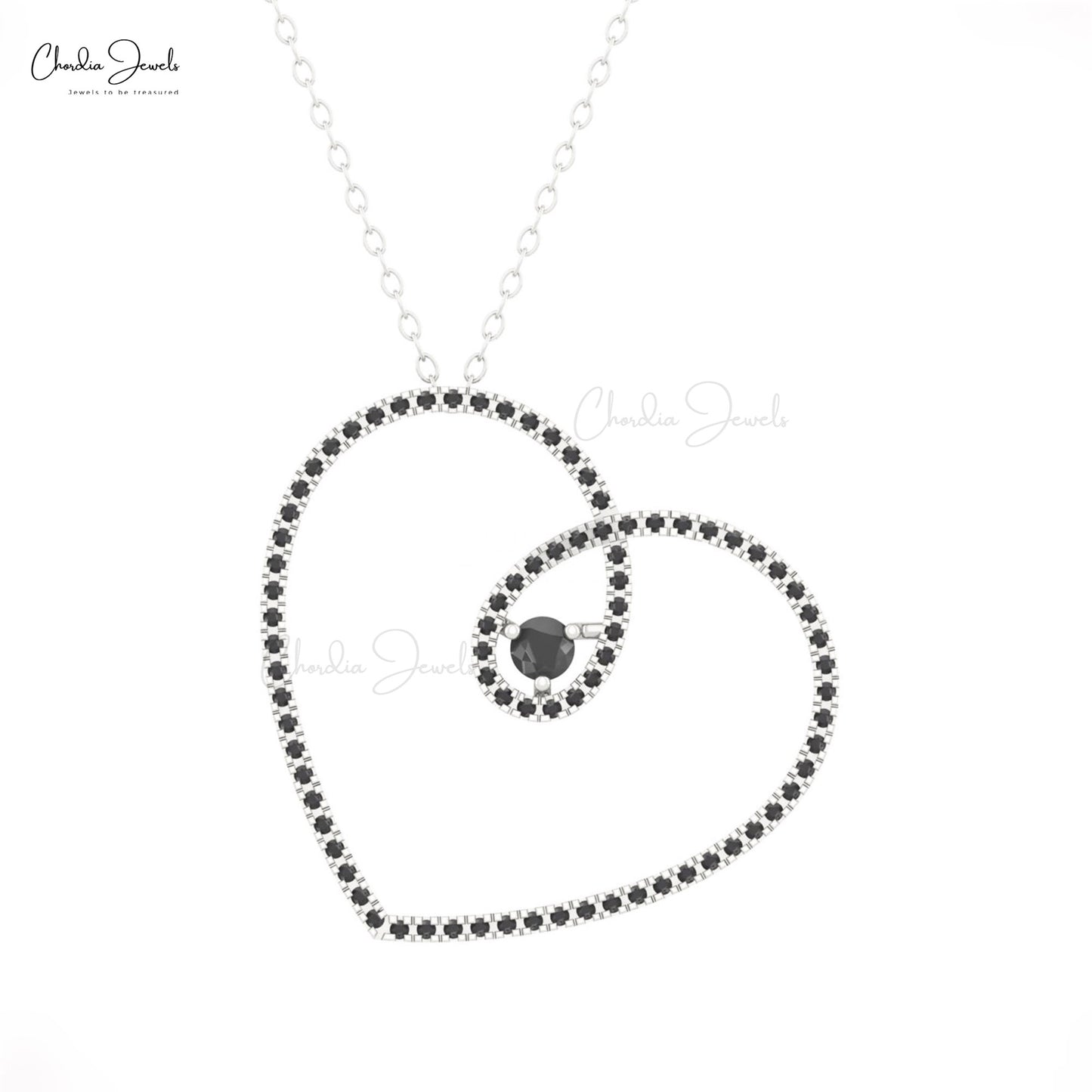 black diamond necklace