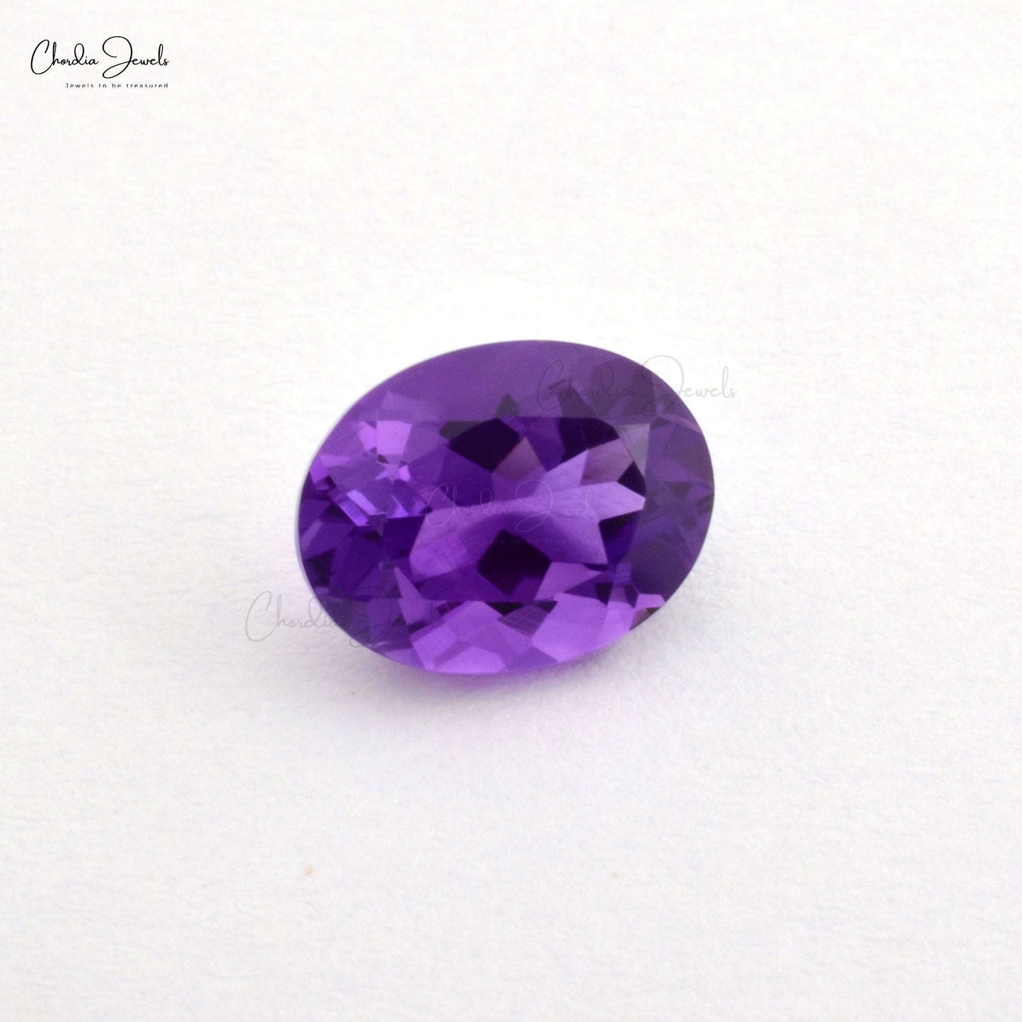 oval cut amethyst loose gemstone