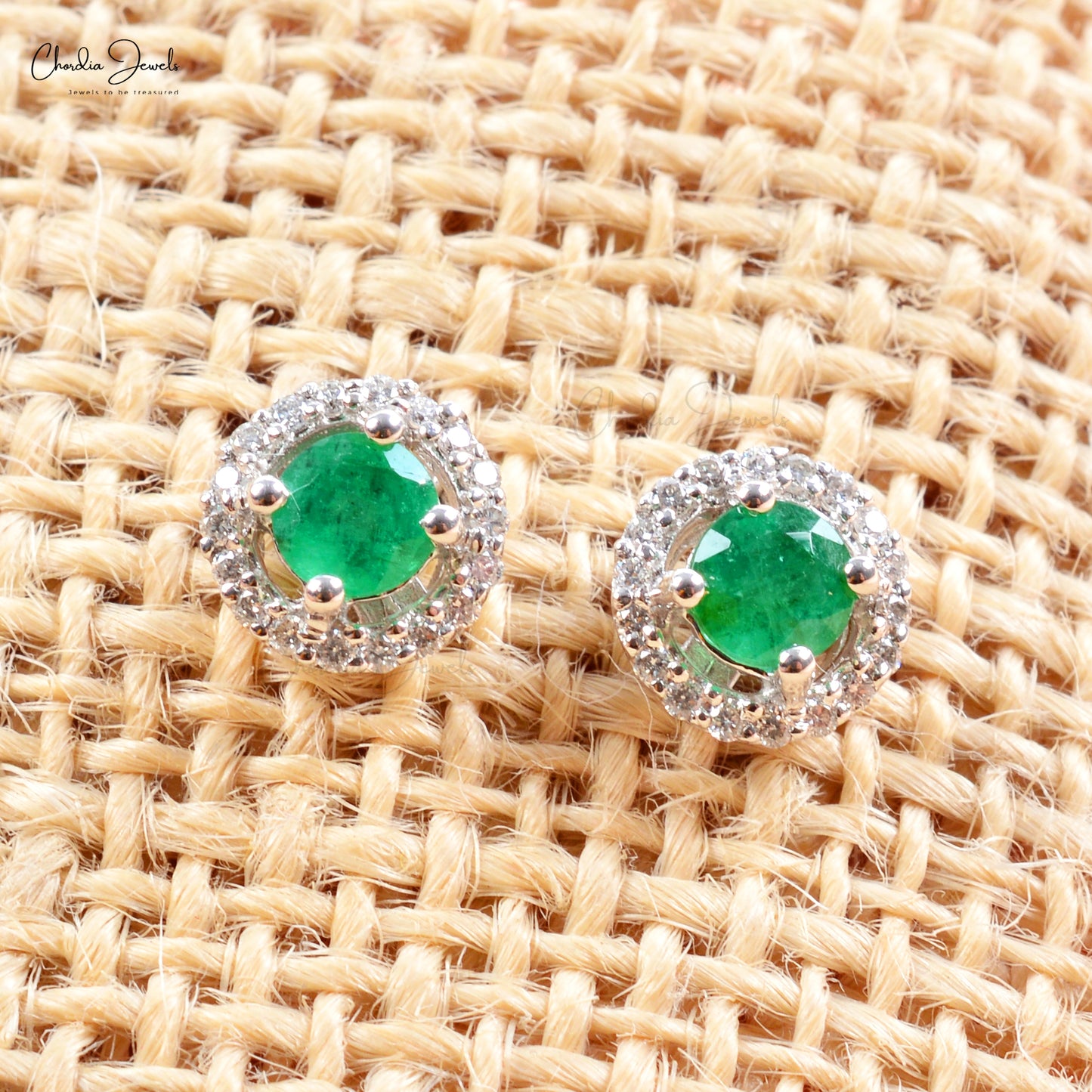 Embrace the allure of timeless elegance with real emerald earrings studs.