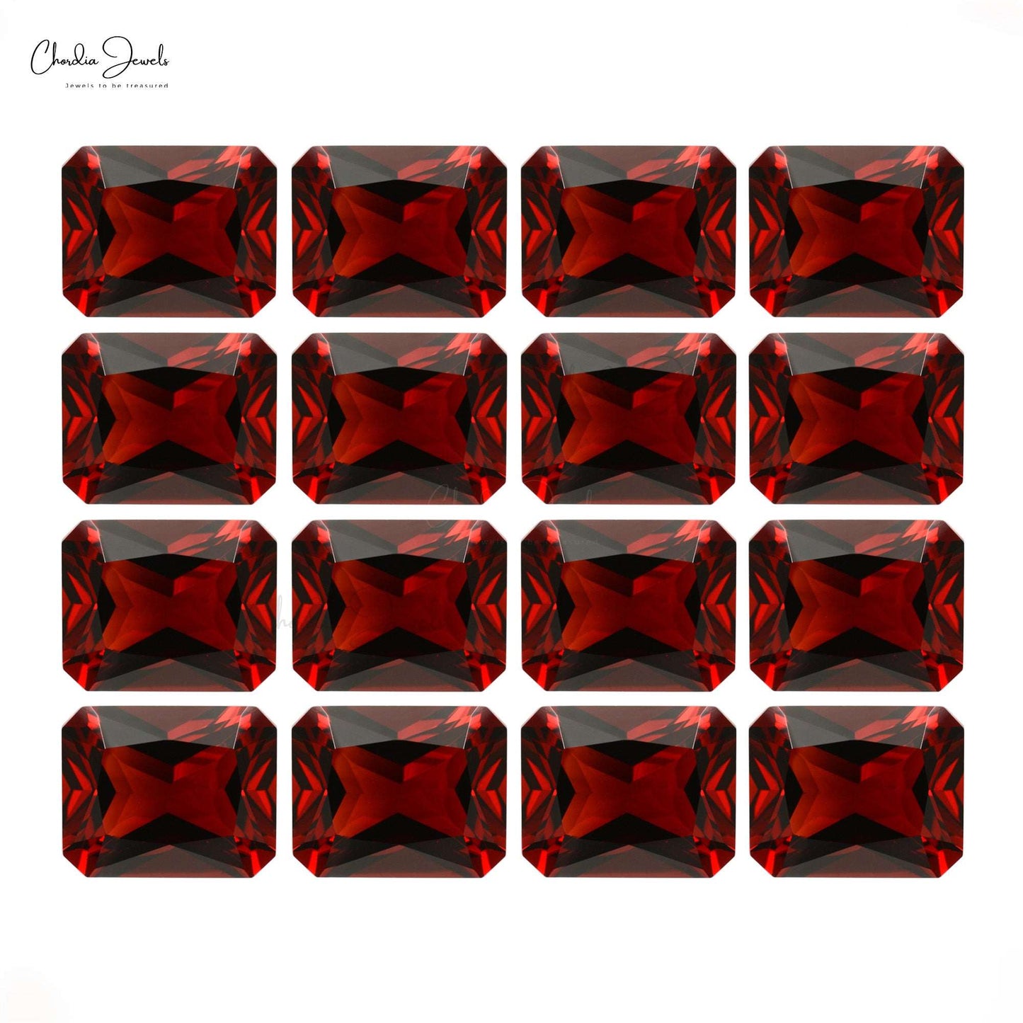 11X9MM Octagon Cut Faceted Garnet Loose Semi Precious Gemstone, 1 Piece