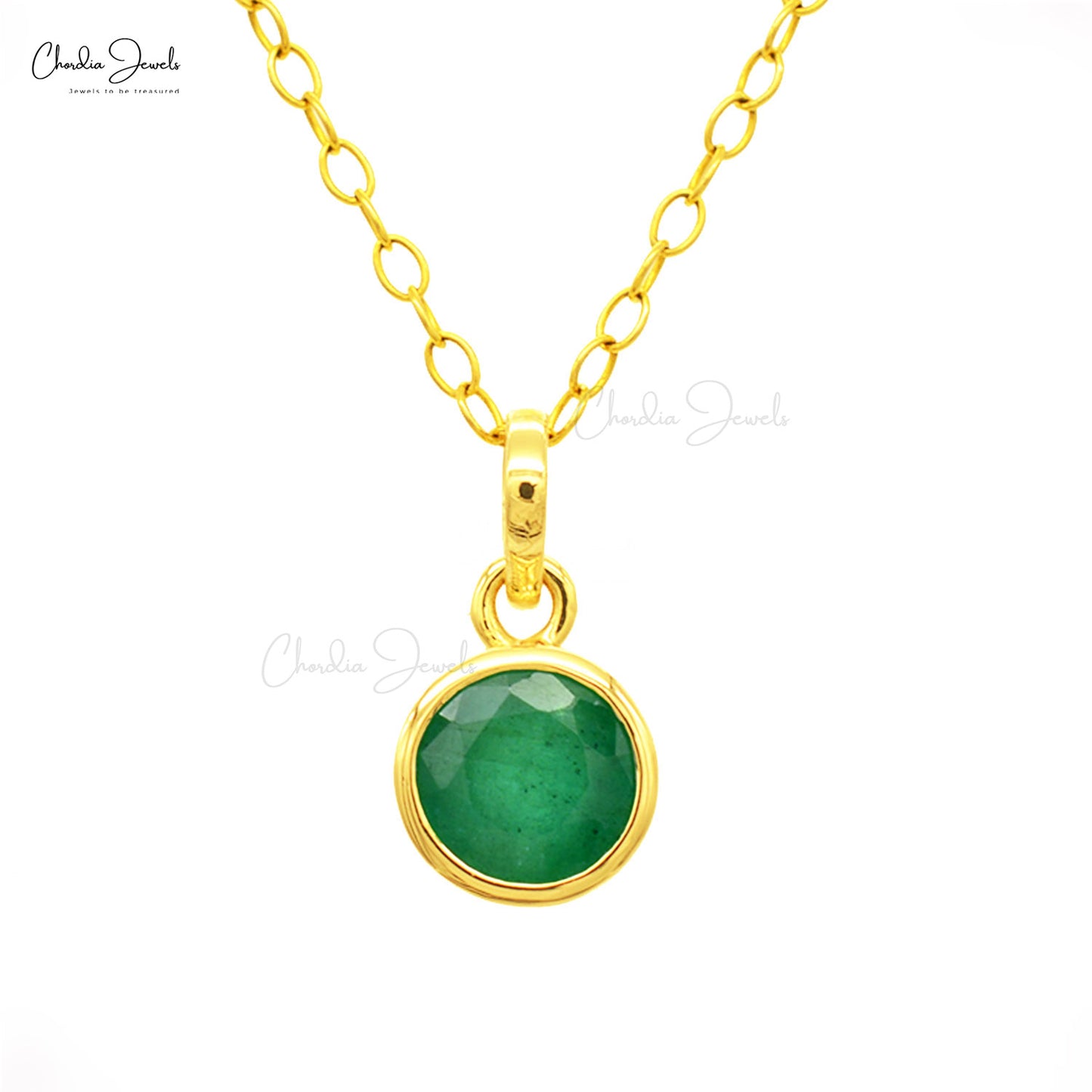 Emerald Dainty Pendant