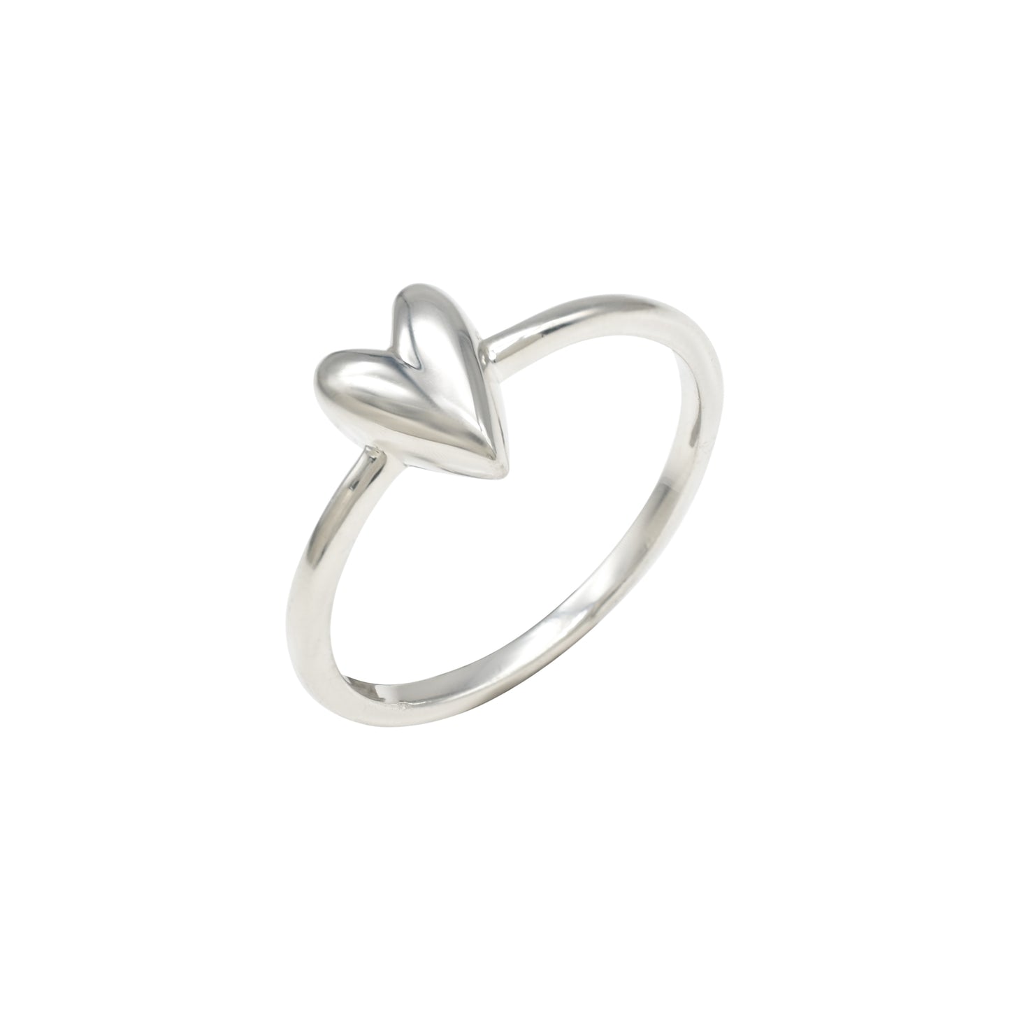 Heart Shape Handmade Proposal Ring in 925 Sterling Silver