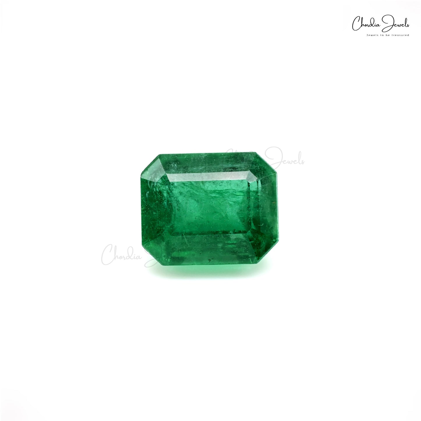 High-quality octagon cut emerald gemstone – Chordia Jewels