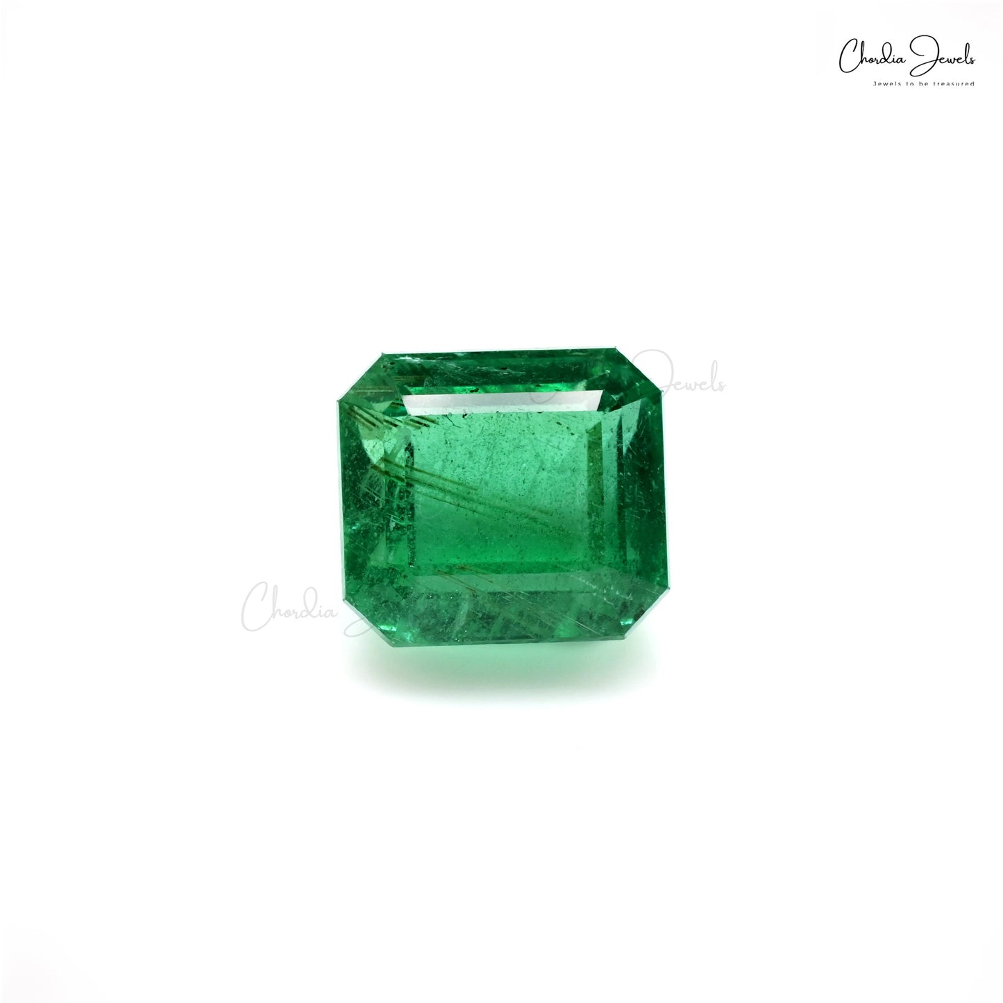 12.80x11.50x8.50 mm Natural Square Octagon Cut Emerald Gemstone at Discount Price, 1 Piece