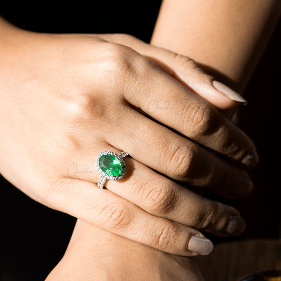 womens emerald rings
