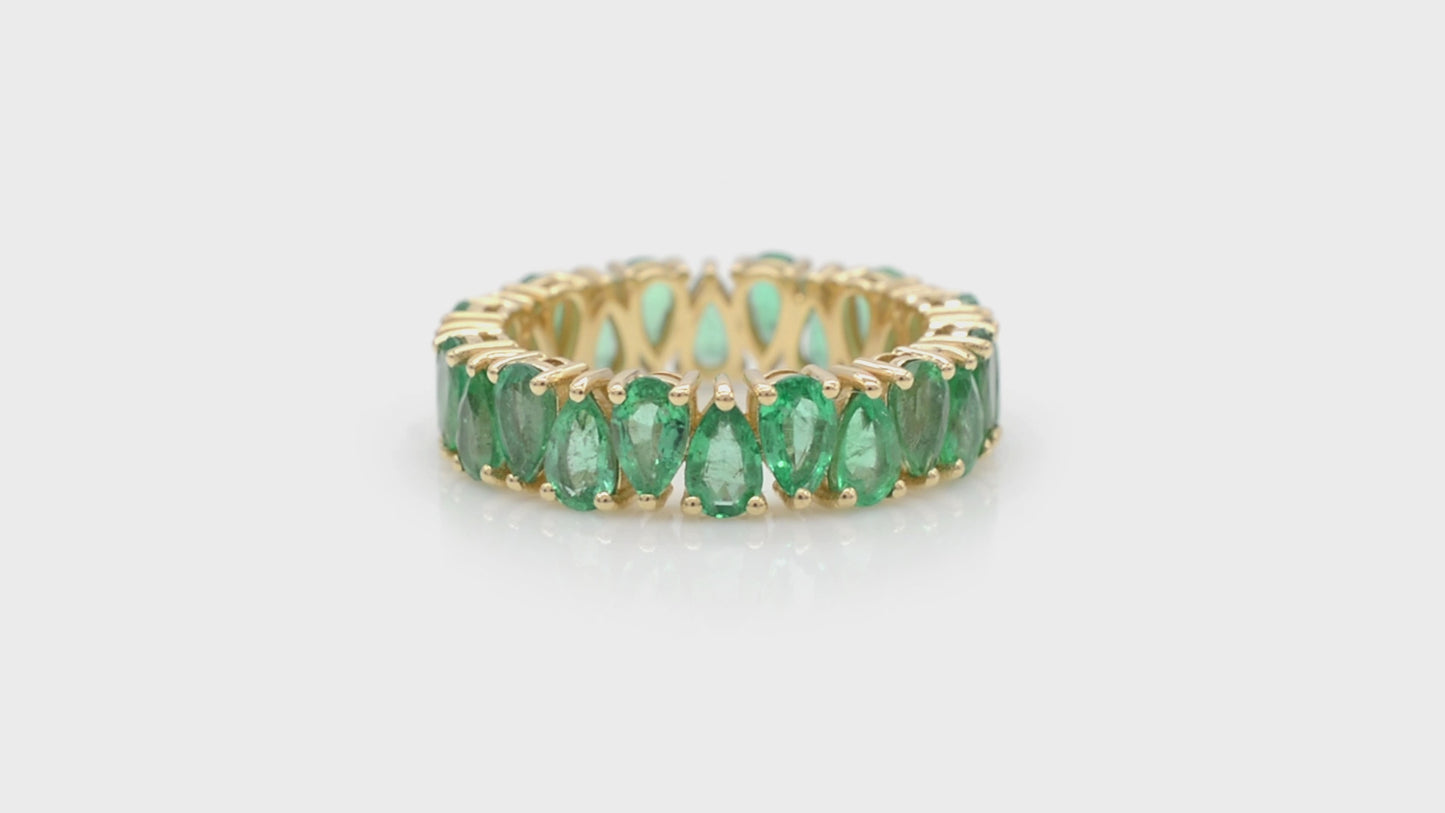 Load and play video in Gallery viewer, Emerald Eternity Band
