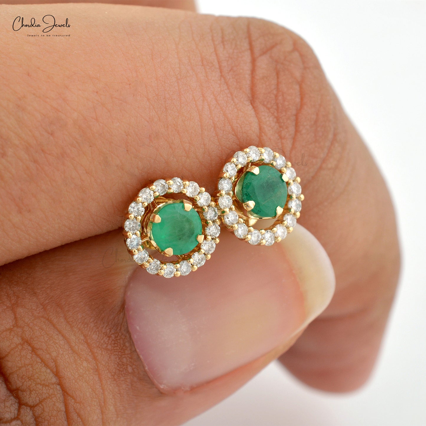 Emerald Detachable Earrings