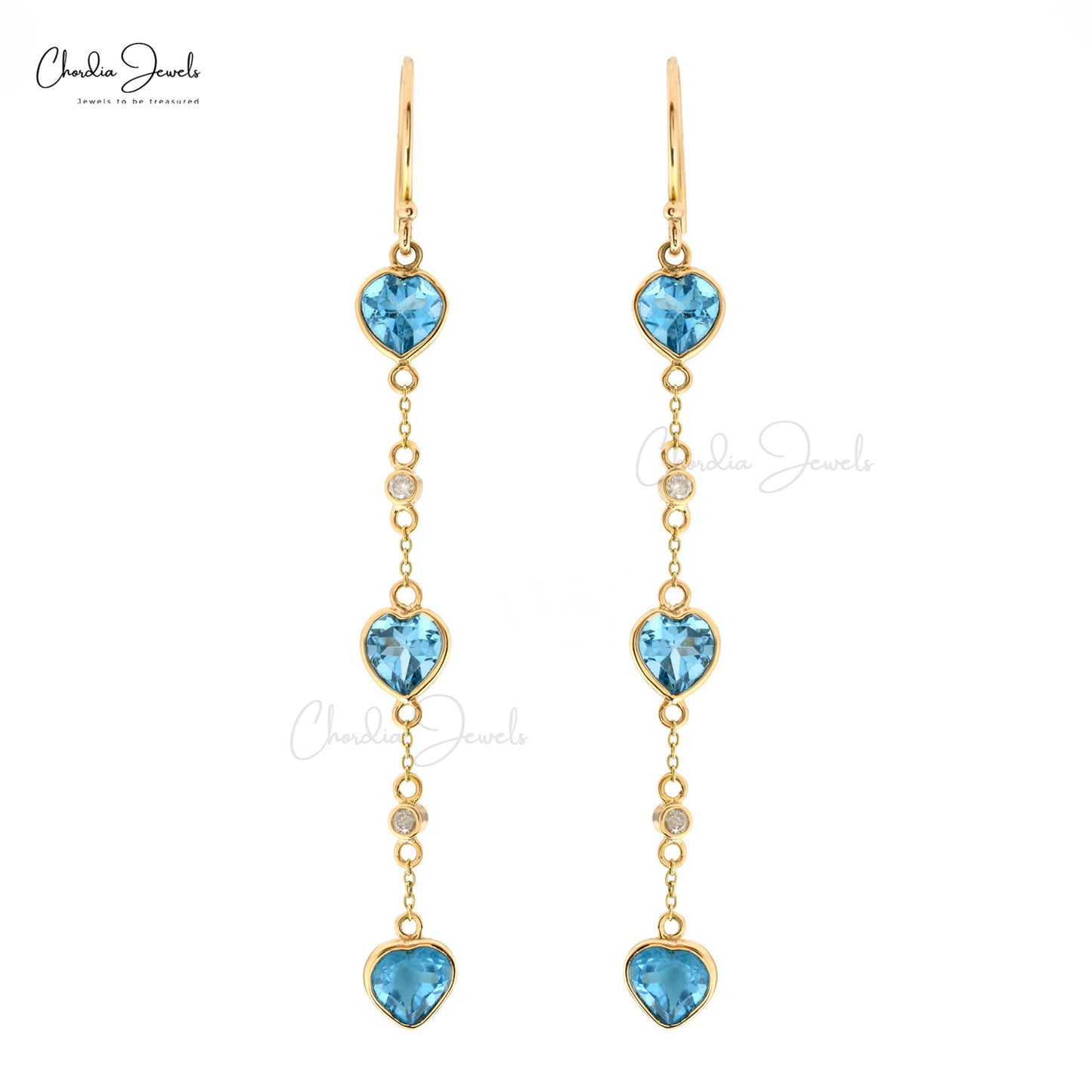 Swiss Blue Topaz Earrings