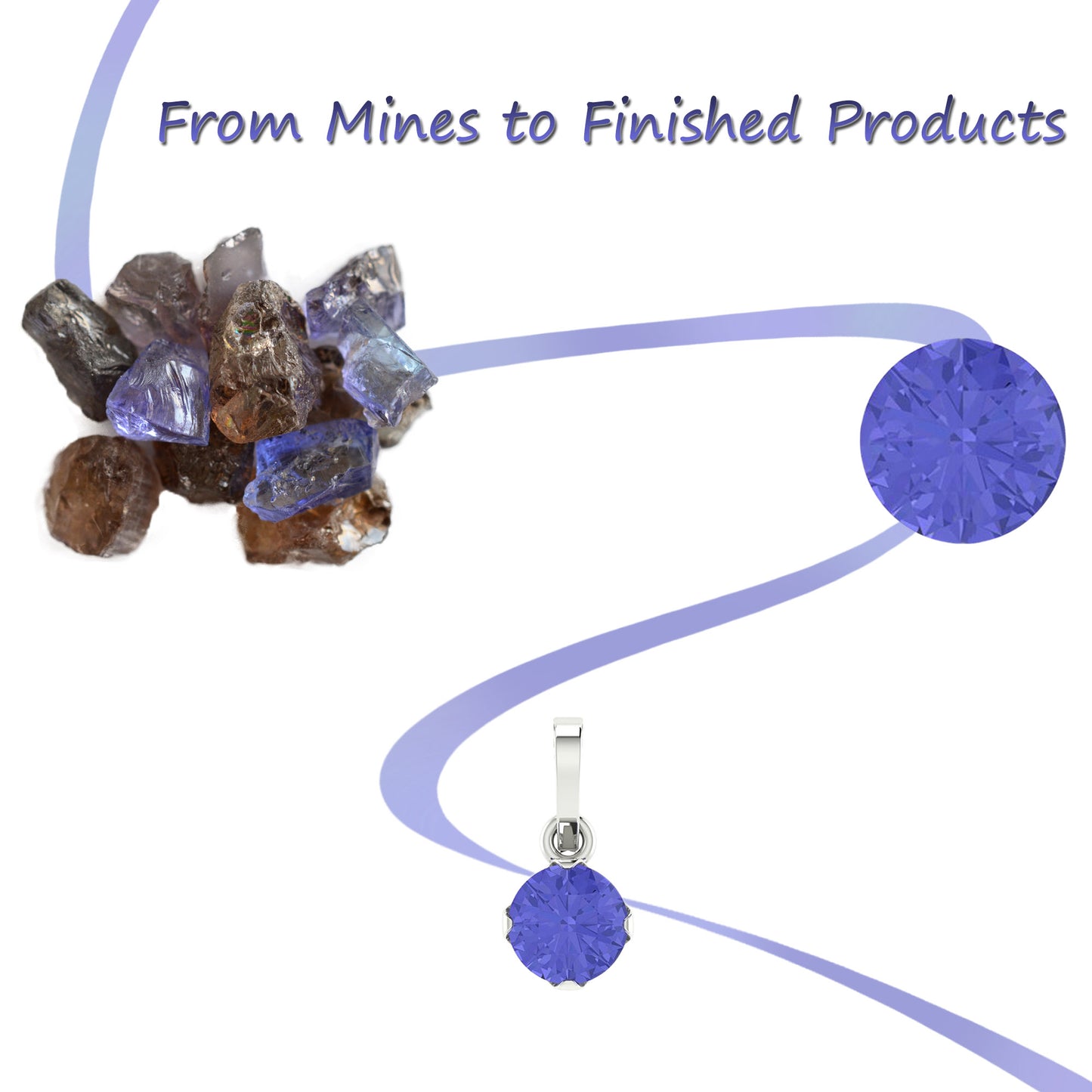 Trillion Cut Tanzanite Solitaire Stud With Solid 925 Silver Push Back Earrings For Mom