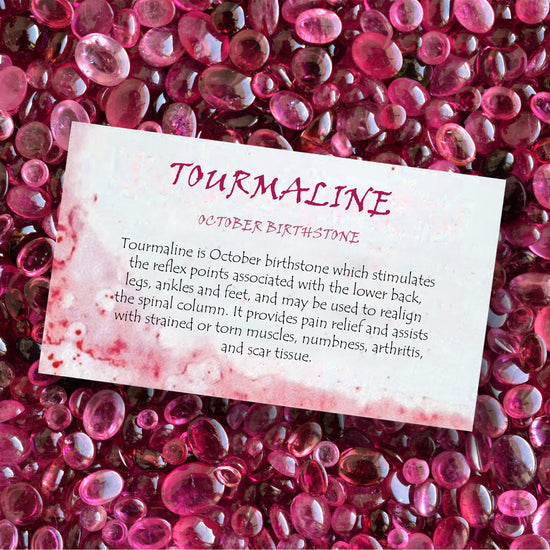 Natural Pink Tourmaline Gemstone Necklace