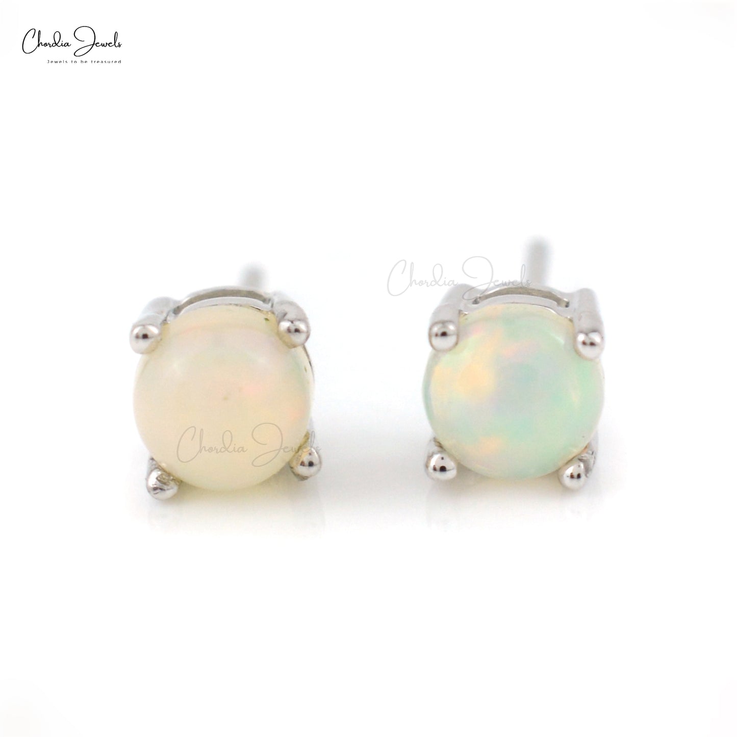 Opal Gemstone Silver Earrings Silver Earrings