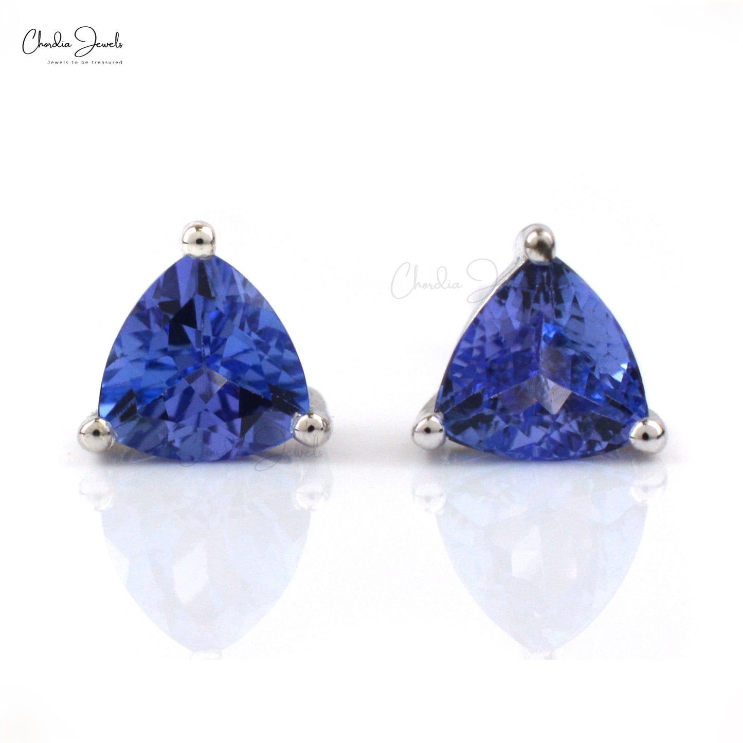 Tanzanite Gemstone Silver Earrings Silver Earrings