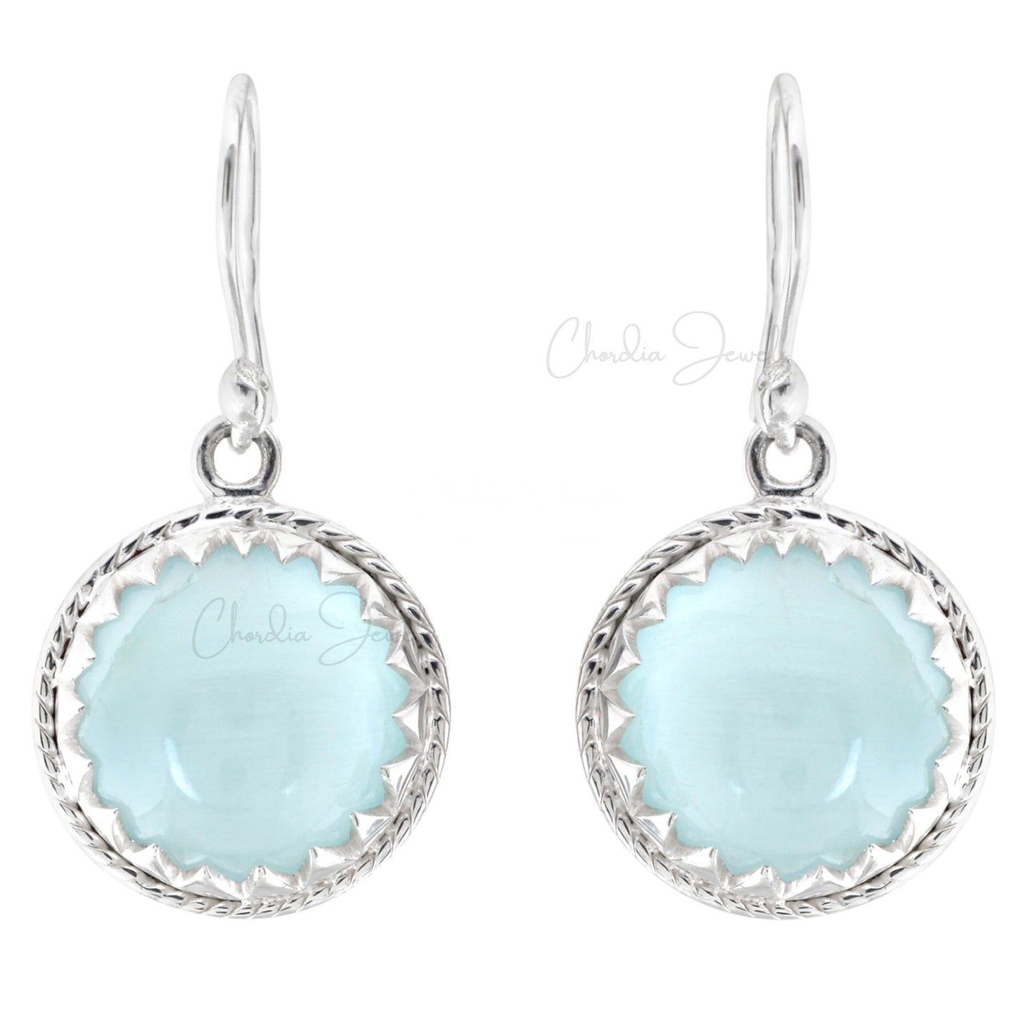 bezel set earrings